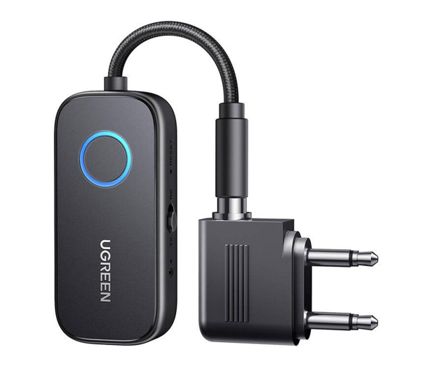 UGREEN Odbiornik BT 5.3 CM671 mini jack 3.5mm + adapter samolotowy - 1488933 - zdjęcie
